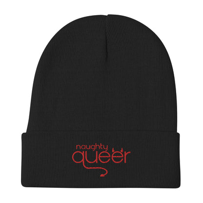 Naughty Embroidered Beanie