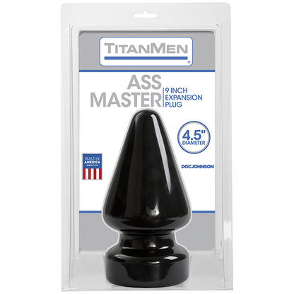 Titanmen Ass Master Butt Plug 4.5 Inches Black