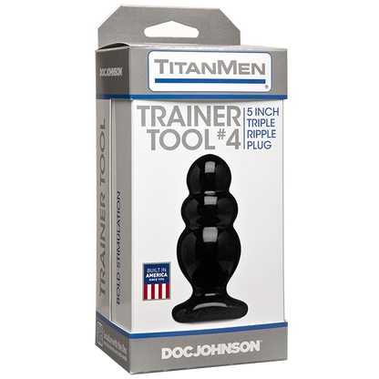 Titanmen Trainer Tool 4 Black Butt Plug