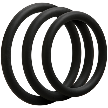 Optimale 3 Silicone C-Ring Set Thin Black