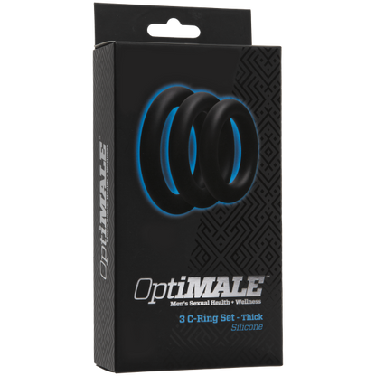 Optimale 3 C Ring Set Thick Black